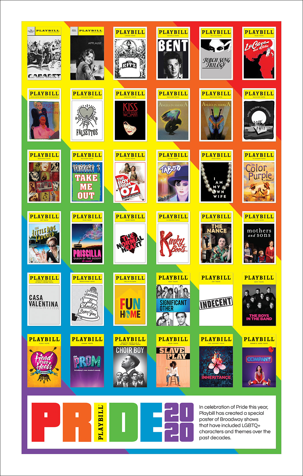 Playbill Pride 2020 Poster