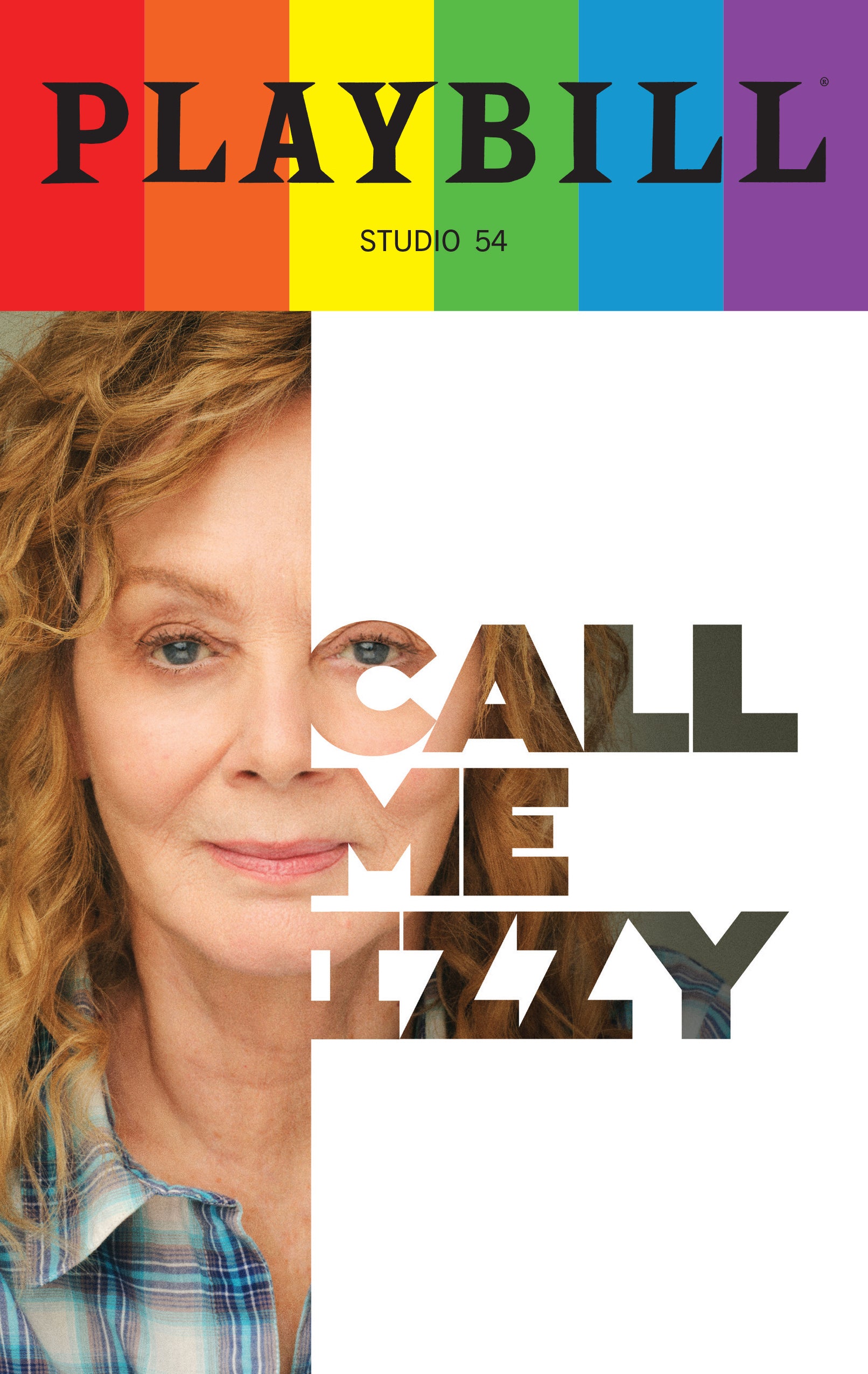 Call Me Izzy Playbill with Limited Edition 2025 Rainbow Pride Logo